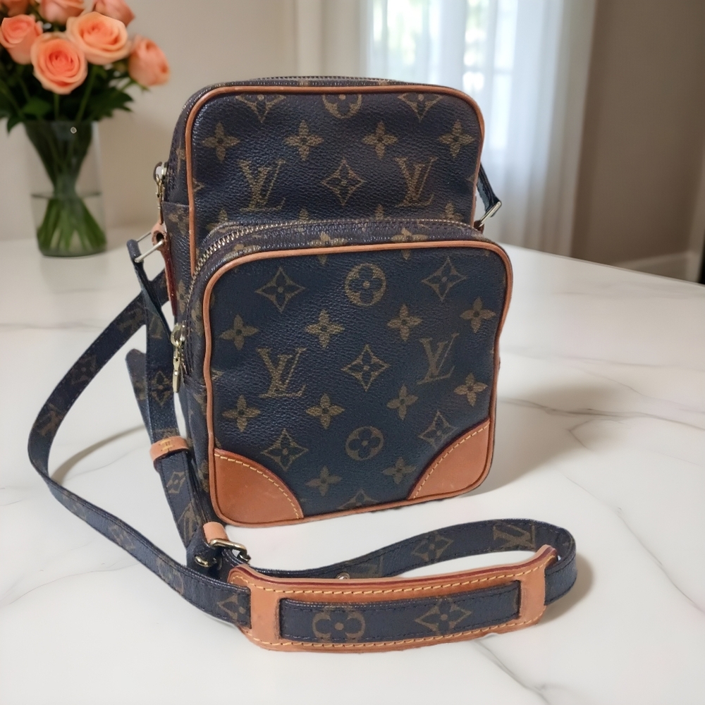 Louis Vuitton EUC Vintage Amazon Monogram Crossbody Bag - Year 1999 ✨ - Picture 2 of 14